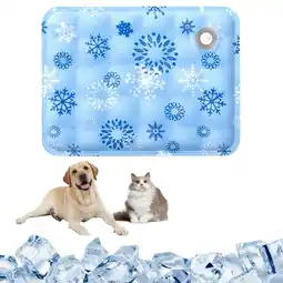 Walmart Yoloke Dog Ice Pad Ice Silk Cats Kennel Mat Pet Cooling Pad Summer Cool Bamboo Mat Breathable Pad offer