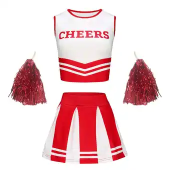 Walmart Girls Sports Meet Cheer Team Set With Handflowers Simple Clothing offer