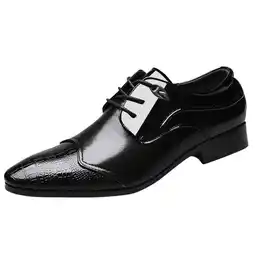 Walmart KaLI_store Mens Shoes Men's Sherman Slip-Resistant Work Shoe Oxford Sneaker,Black offer