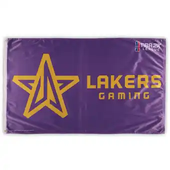 Walmart WinCraft Lakers Gaming 3' x 5' Logo One-Sided Flag offer