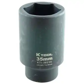 Walmart K-Tool International Deep 6Pt,Impact Socket,1/2Dr,35mm KTI-38235 offer