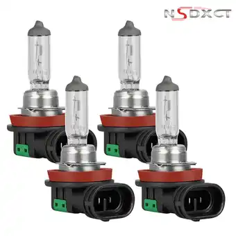 Walmart NSDXCT For 2004-2006 Pontiac GTO Halogen Headlight Bulbs H11 High Beam and H11 Low Beam 4pc offer