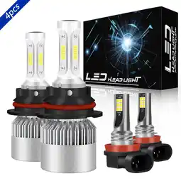 Walmart LED Headlight Fog Light Bulbs Kit 6000K White for 2005-2019 Nissan Frontier offer