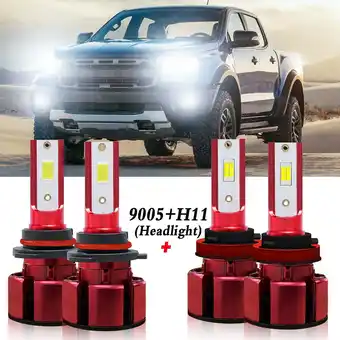 Walmart H11 9005 LED Headlight Bulbs for 2012-2020 Ford Ranger Low Beam/High Beam Lights offer