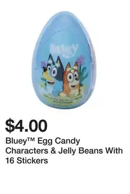 Five Below Bluey Egg Candy Characters & Jelly Beans With 16 Stickers offer