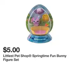 Five Below Littlest Pet Shop Springtime Fun Bunny Figure Set offer