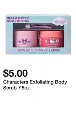 Five Below Characters Exfoliating Body Scrub 7.5oz offer