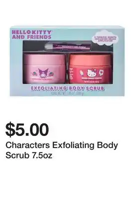 Five Below Characters Exfoliating Body Scrub 7.5oz offer