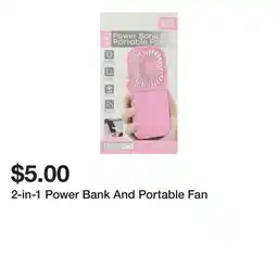 Five Below 2-in-1 Power Bank And Portable Fan offer