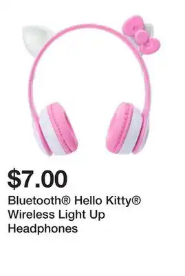 Five Below Bluetooth Hello Kitty Wireless Light Up Headphones offer