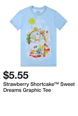 Five Below Strawberry Shortcake Sweet Dreams Graphic Tee offer