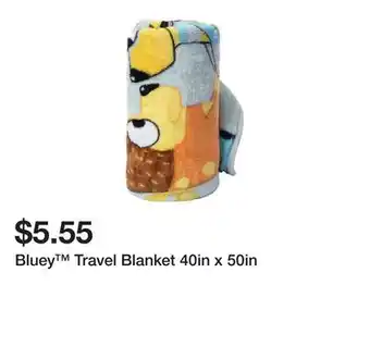 Five Below Bluey Travel Blanket 40in x 50in offer