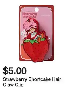 Five Below Strawberry Shortcake Hair Claw Clip offer