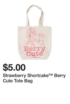 Five Below Strawberry Shortcake Berry Cute Tote Bag offer