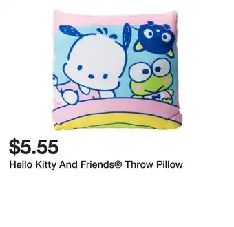 Five Below Hello Kitty And Friends Throw Pillow offer