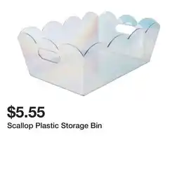 Five Below Scallop Plastic Storage Bin offer