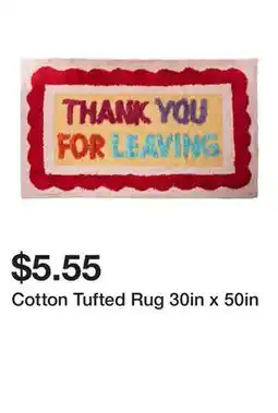 Five Below Cotton Tufted Rug 30in x 50in offer