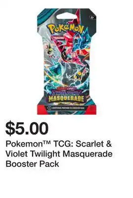 Five Below Pokemon TCG: Scarlet & Violet Twilight Masquerade Booster Pack offer