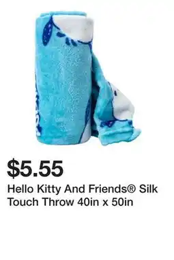 Five Below Hello Kitty And Friends Silk Touch Throw 40in x 50in offer