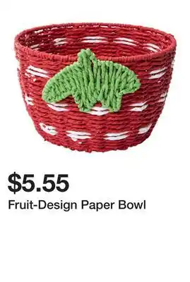 Five Below Fruit-Design Paper Bowl offer