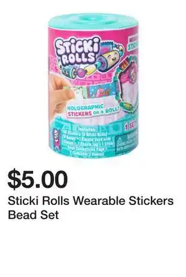 Five Below Sticki Rolls Wearable Stickers Bead Set offer