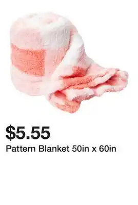 Five Below Pattern Blanket 50in x 60in offer