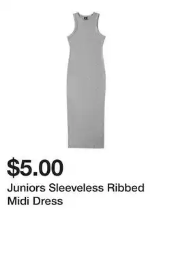 Five Below Juniors Sleeveless Ribbed Midi Dress offer