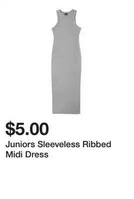 Five Below Juniors Sleeveless Ribbed Midi Dress offer