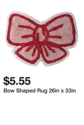 Five Below Bow Shaped Rug 26in x 33in offer