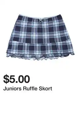 Five Below Juniors Ruffle Skort offer