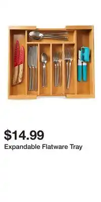 Big Lots Expandable Flatware Tray offer