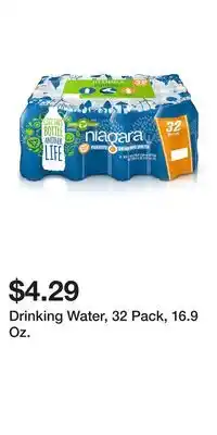 Big Lots Drinking Water, 32 Pack, 16.9 Oz offer