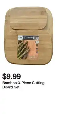 Big Lots Bamboo 3-Piece Cutting Board Set offer