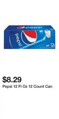 Big Lots Pepsi 12 Fl Oz 12 Count Can offer