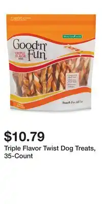 Big Lots Triple Flavor Twist Dog Treats, 35-Count offer