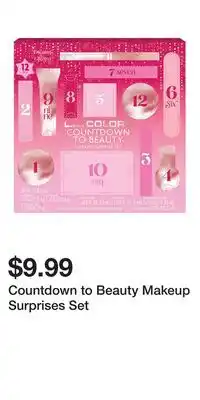 Big Lots Countdown to Beauty Makeup Surprises Set offer