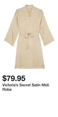 Victoria's Secret Victoria's Secret Satin Midi Robe offer