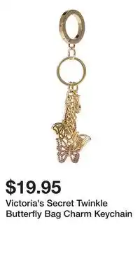 Victoria's Secret Victoria's Secret Twinkle Butterfly Bag Charm Keychain offer