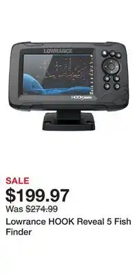 Cabela's Lowrance HOOK Reveal 5 Fish Finder offer