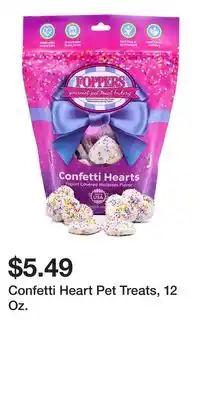 Big Lots Confetti Heart Pet Treats, 12 Oz offer