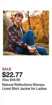 Cabela's Natural Reflections Sherpa-Lined Shirt Jacket for Ladies offer