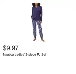 Costco Nautica Ladies' 2-piece PJ Set offer