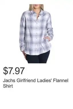 Costco Jachs Girlfriend Ladies' Flannel Shirt offer