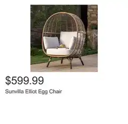 Costco Sunvilla Elliot Egg Chair offer