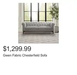 Costco Gwen Fabric Chesterfield Sofa offer