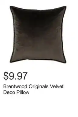 Costco Brentwood Originals Velvet Deco Pillow offer