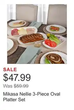 Costco Mikasa Nellie 3-Piece Oval Platter Set offer