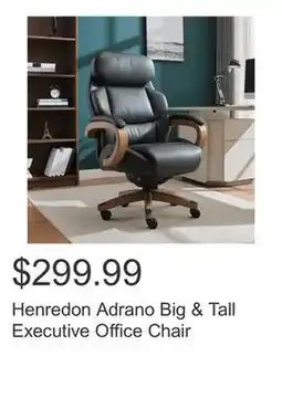 Costco Henredon Adrano Big & Tall Executive Office Chair offer