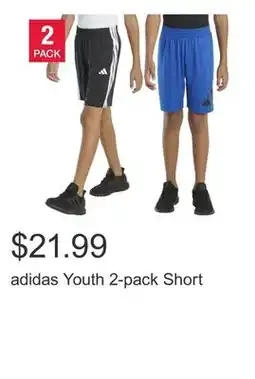 Costco adidas Youth 2-pack Short offer