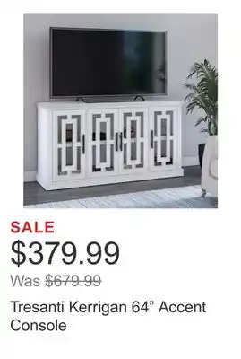 Costco Tresanti Kerrigan 64 Accent Console offer